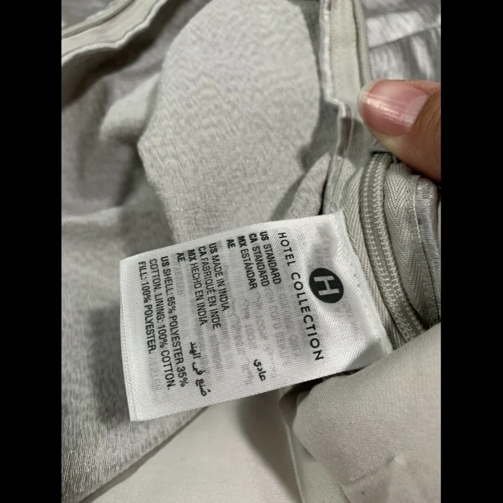 NIB Hotel Collection Primativa Quilted (1) Standard Sham‎ Pillow Case